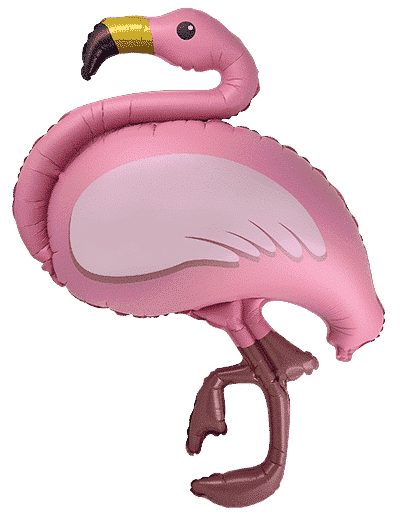 51" X 31" Pink Flamingo Foil Balloon