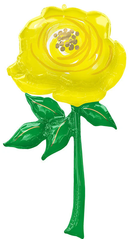 55" Giant Multi-Balloon Yellow Flower Foil Balloon