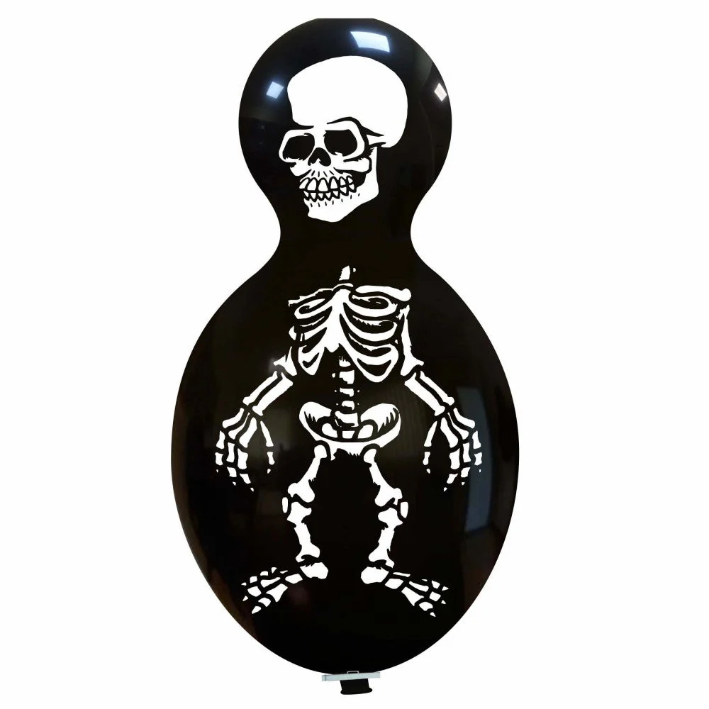 59" Skeleton 1 sided (1 Per Bag) Cattex Brand Printed Latex Balloons