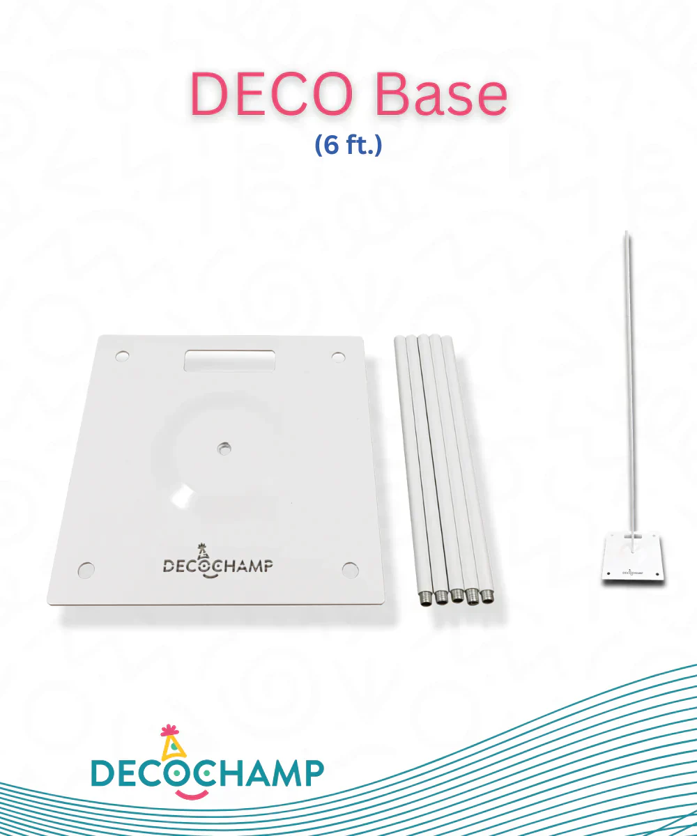 6 Foot Decochamp Decobase Metal 12" X 12"