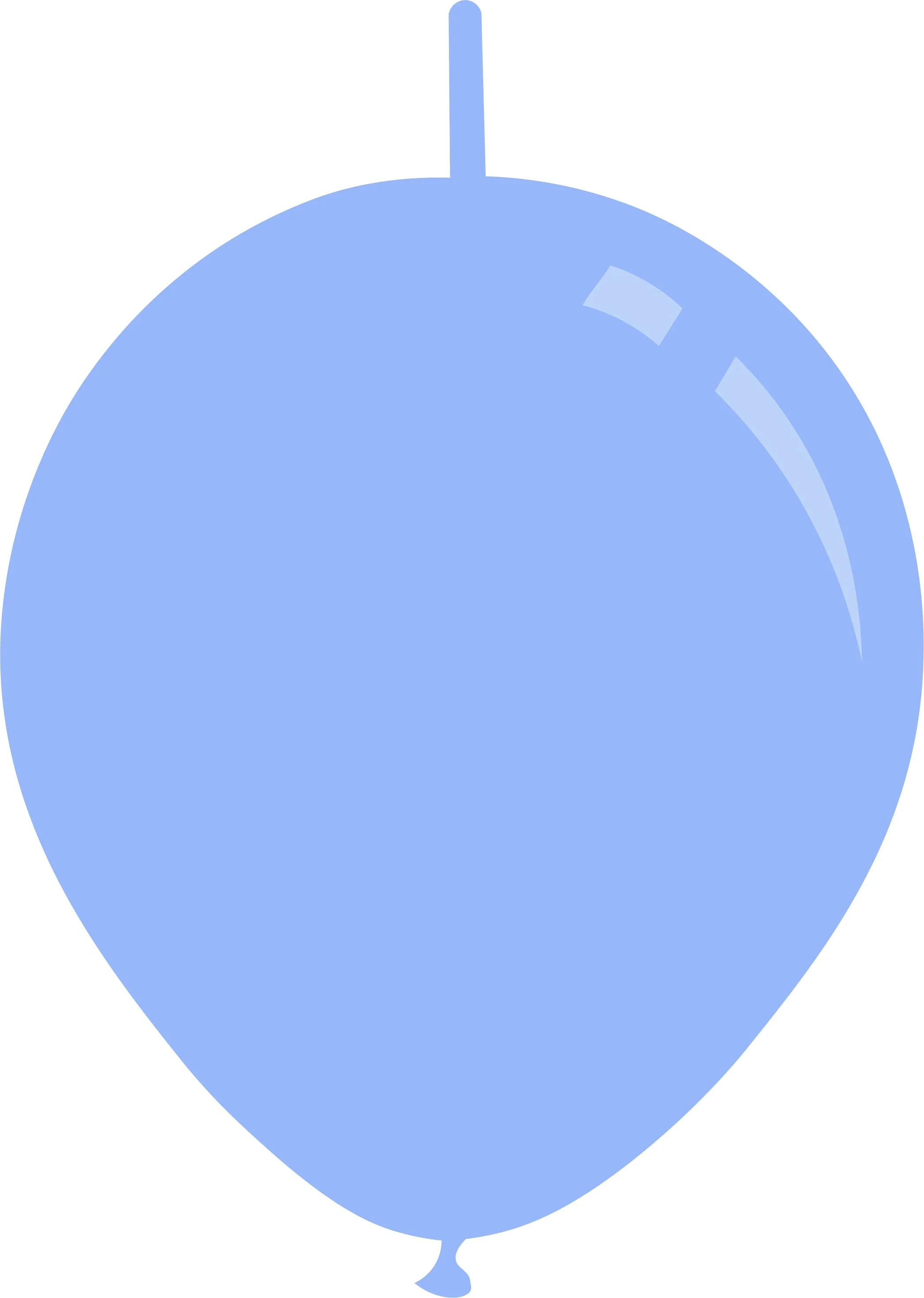 6" Deco Baby Blue Decomex Linking Latex Balloons (100 Per Bag)