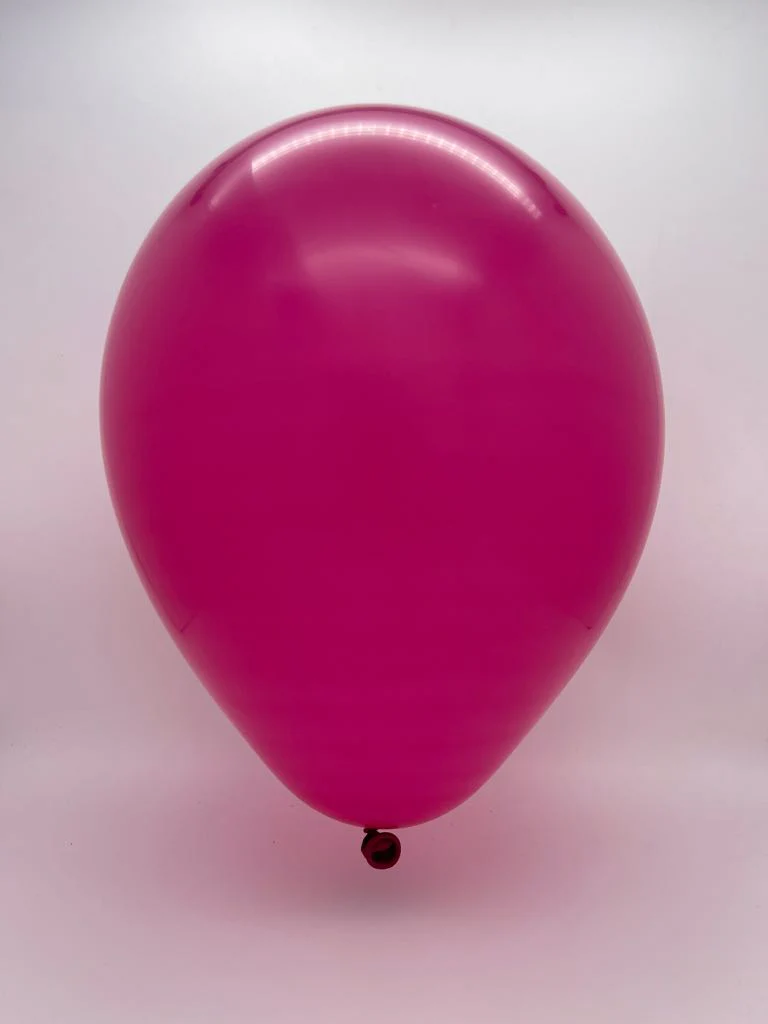 6" Deco Magenta Decomex Linking Latex Balloons (100 Per Bag) - Image 2