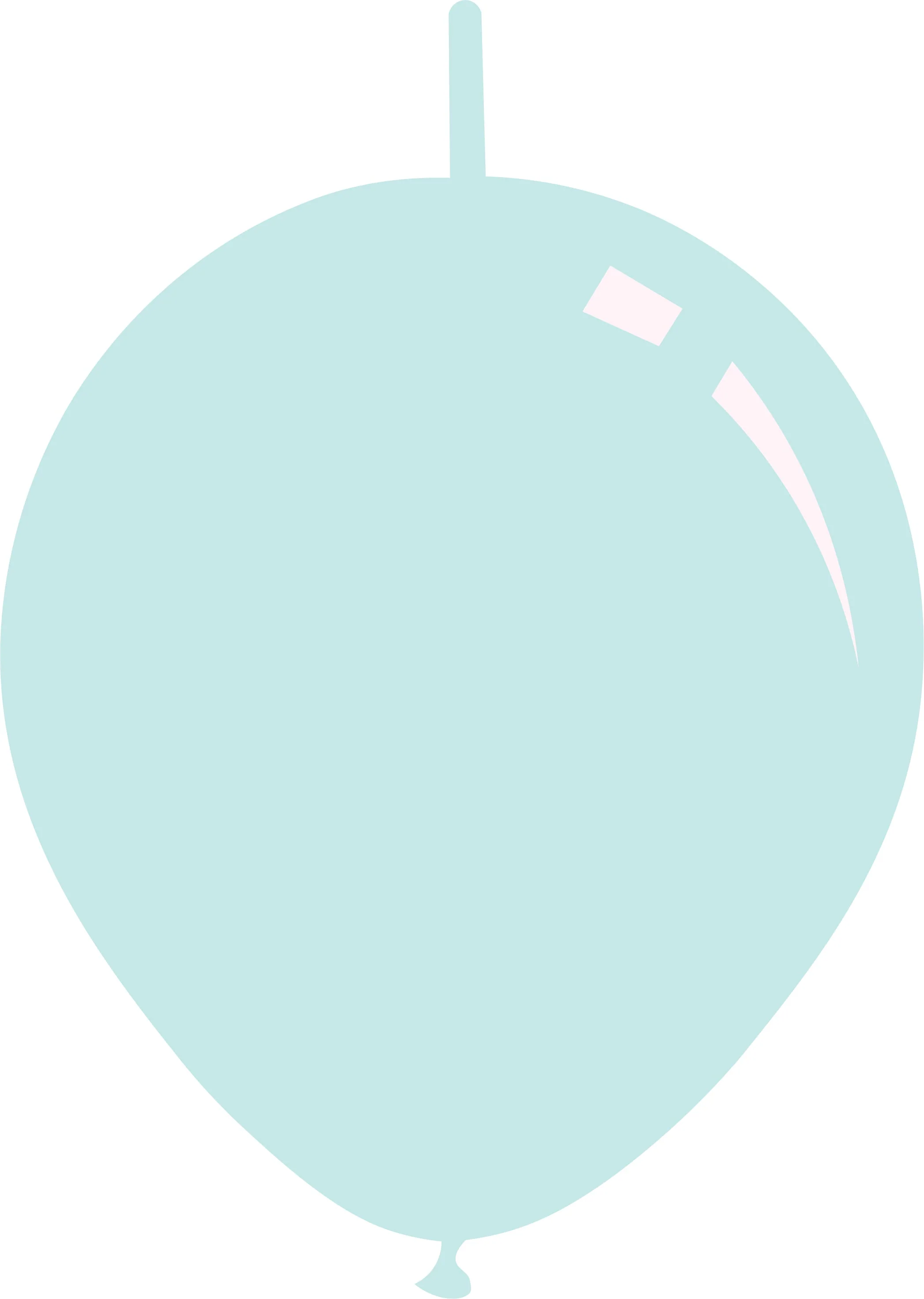 6" Deco Sky Blue Decomex Linking Latex Balloons (100 Per Bag)