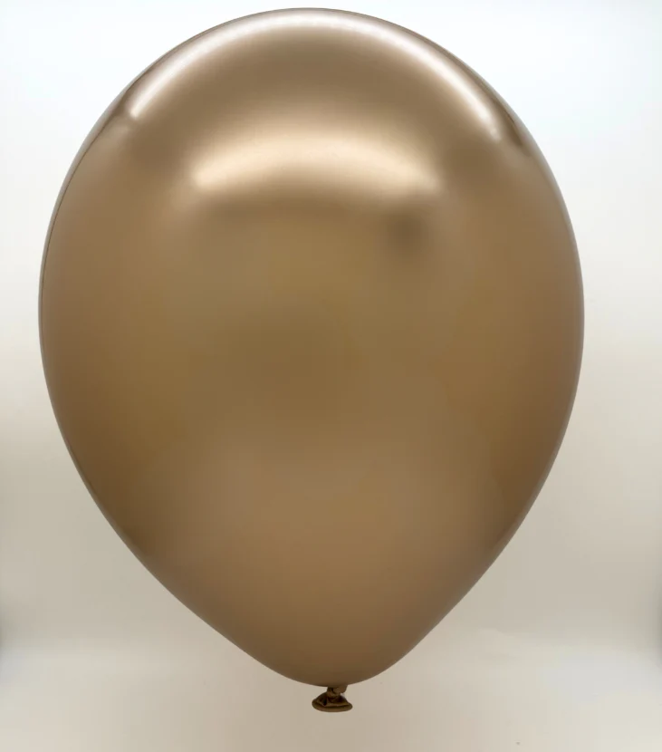 5" Decomex Luster Latex Balloons (50 Per Bag) Golden - Image 2