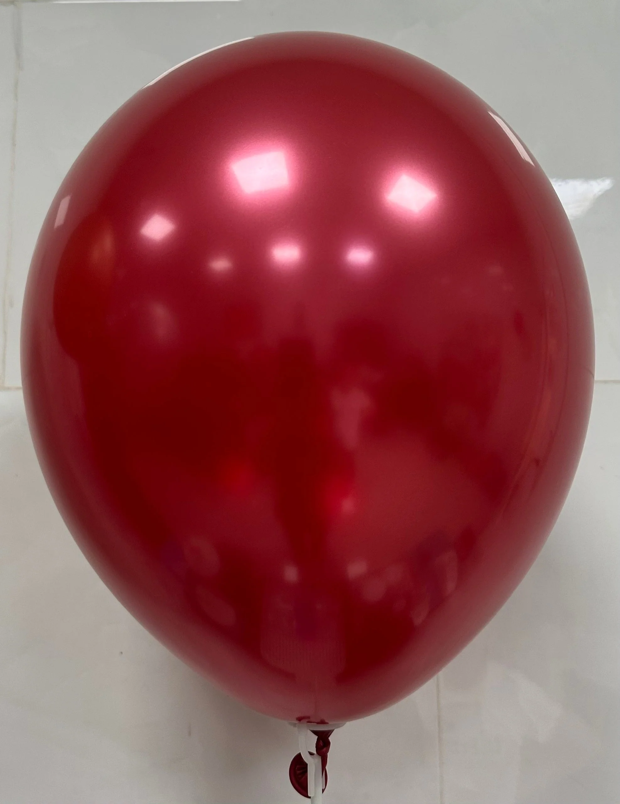 5" Decomex Luster Latex Balloons (50 Per Bag) Red - Image 2