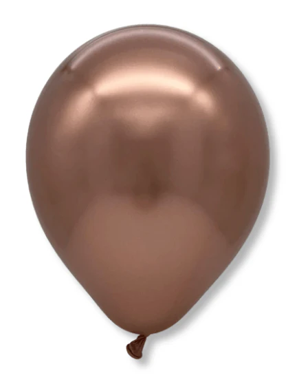 5" Decomex Luster Latex Balloons (50 Per Bag) Rose Gold
