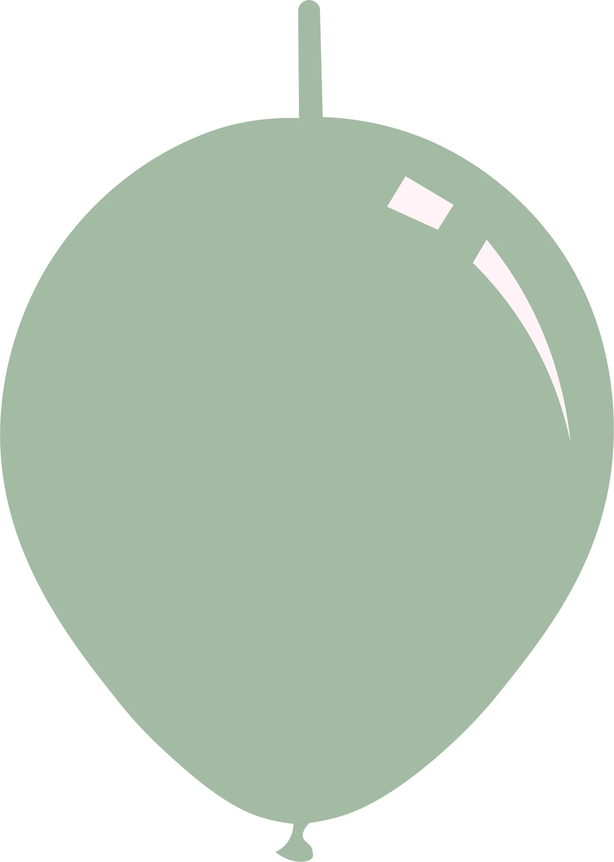 6" Eucalyptus Decomex Linking Latex Balloons (100 Per Bag)