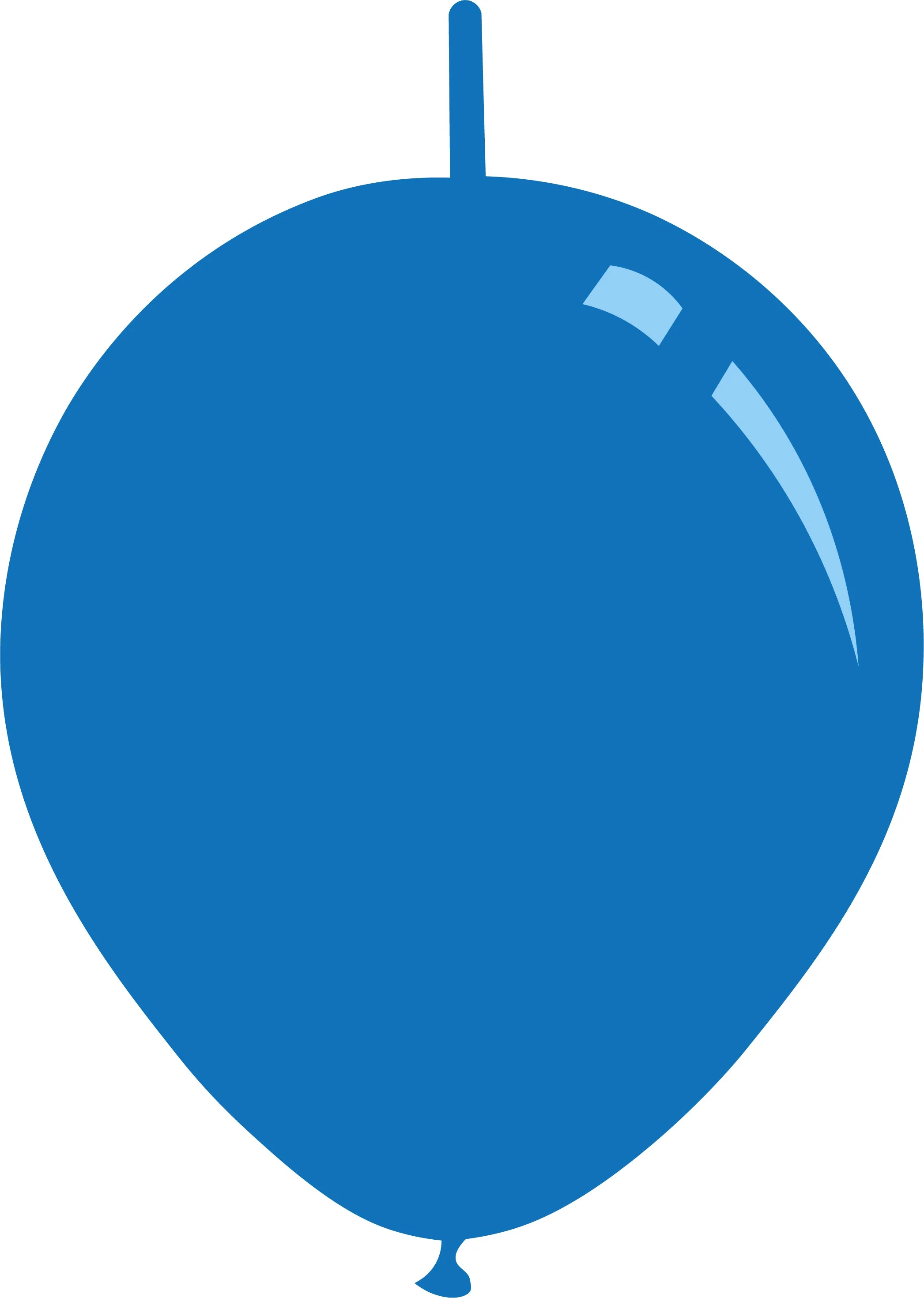 6" Metallic Blue Decomex Linking Latex Balloons (100 Per Bag)