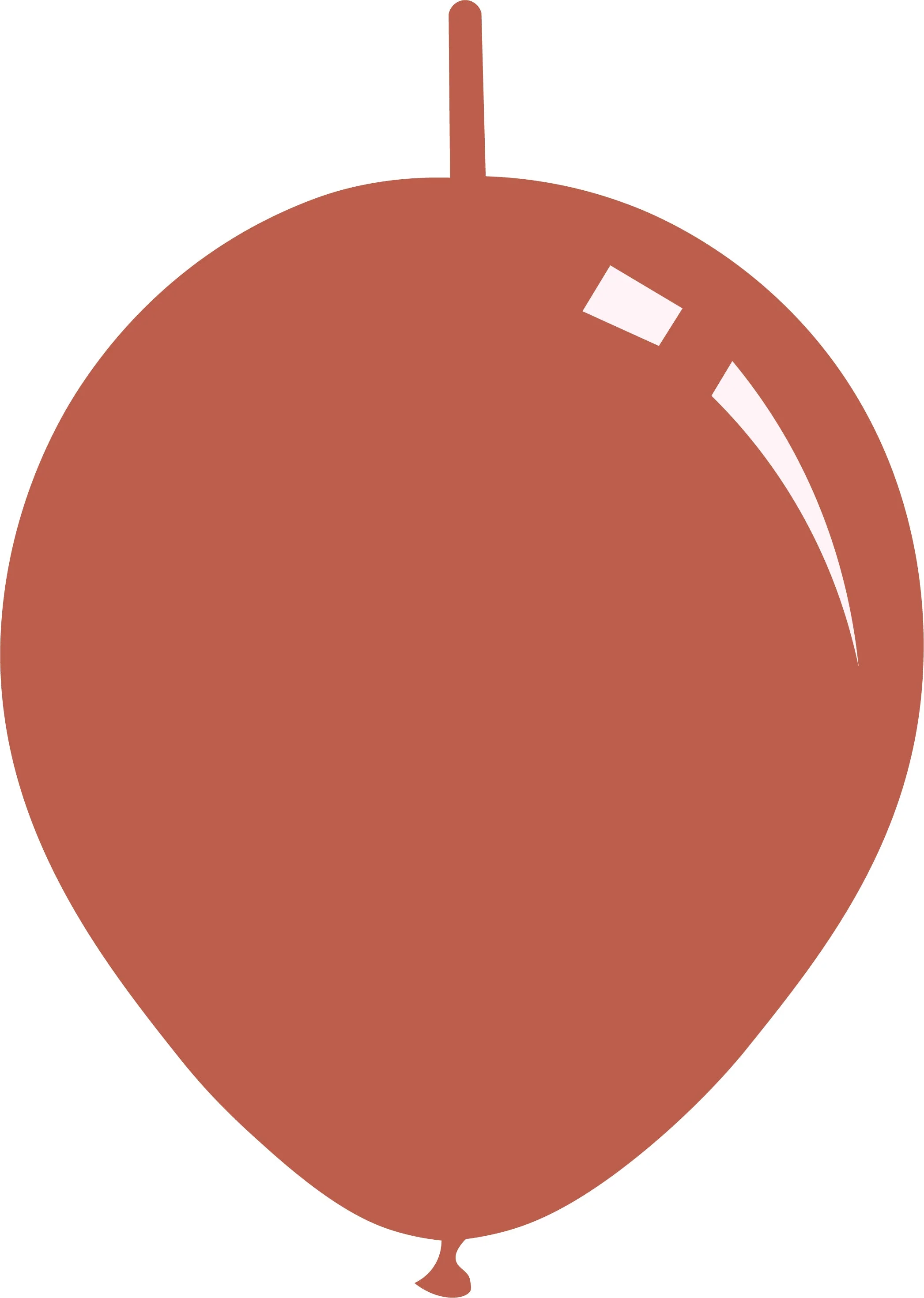 6" Metallic Copper Decomex Linking Latex Balloons (100 Per Bag)