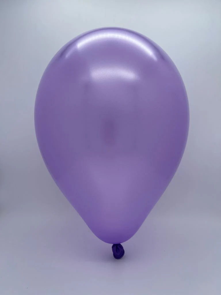 6" Metallic Lavender Decomex Linking Latex Balloons (100 Per Bag) - Image 2
