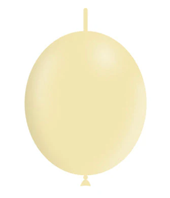 6'' Balloonia Brand Professional Line Latex Balloons Decolink Matte Yellow (100 Per Bag)