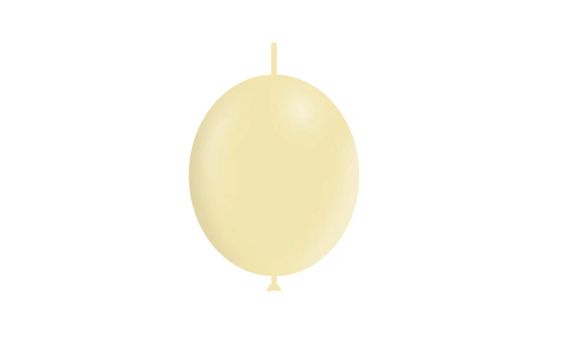6'' Balloonia Brand Professional Line Latex Balloons Decolink Matte Yellow (100 Per Bag) - Image 3