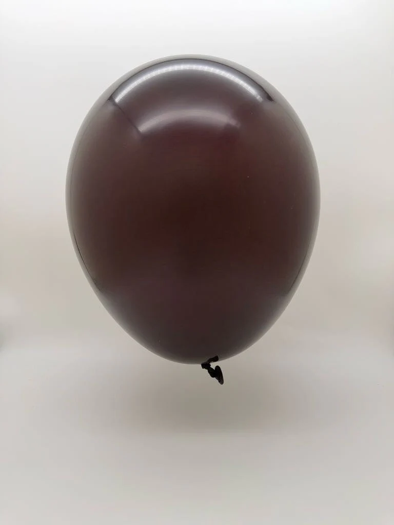 6'' Balloonia Brand Professional Line Latex Balloons Decolink Standard Chocolate (100 Per Bag) - Image 2
