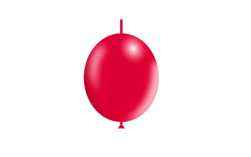6'' Balloonia Brand Professional Line Latex Balloons Decolink Standard Red (100 Per Bag) - Image 3