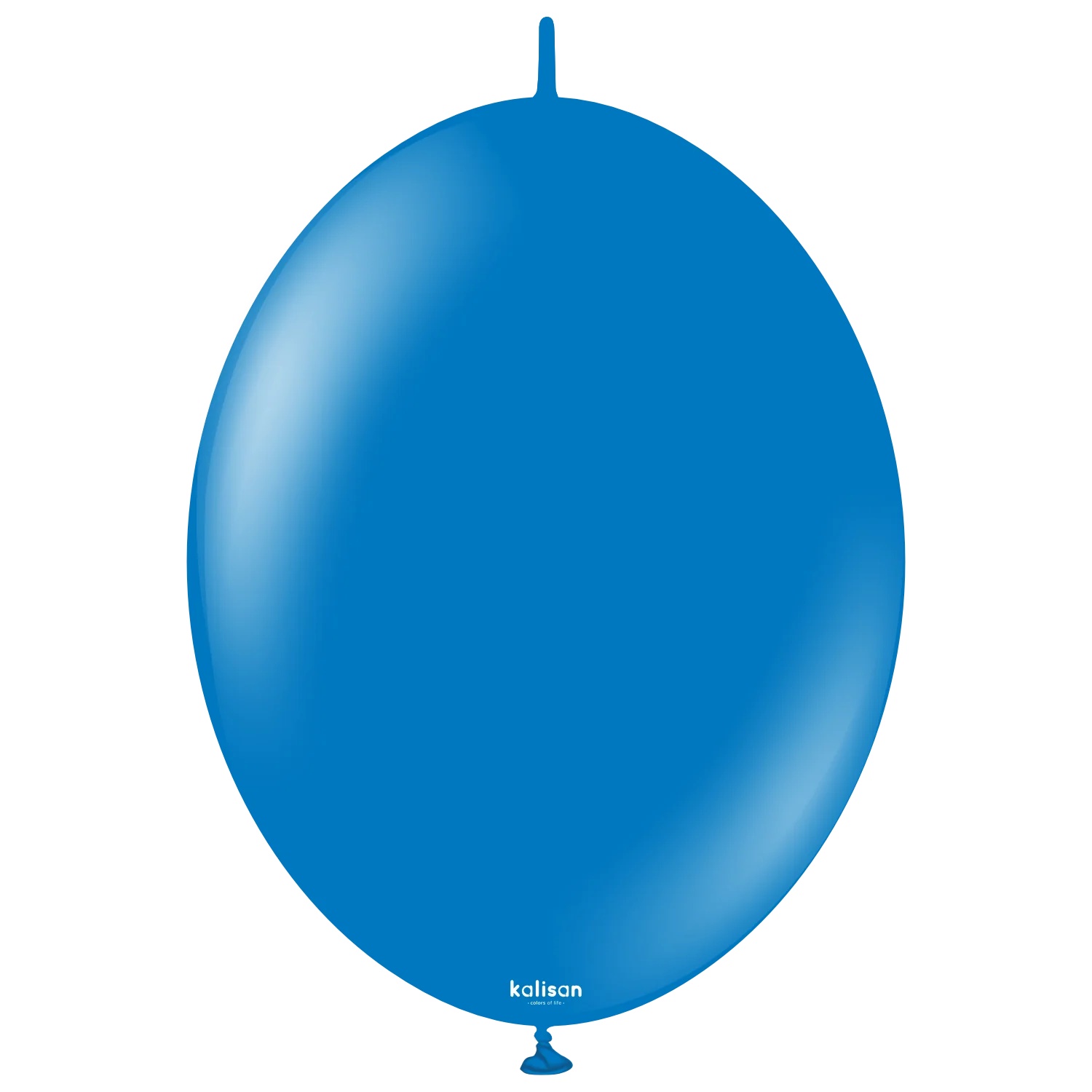 6" Kalisan Brand Linking Latex Balloons K-Link Standard Blue (50 Per Bag)