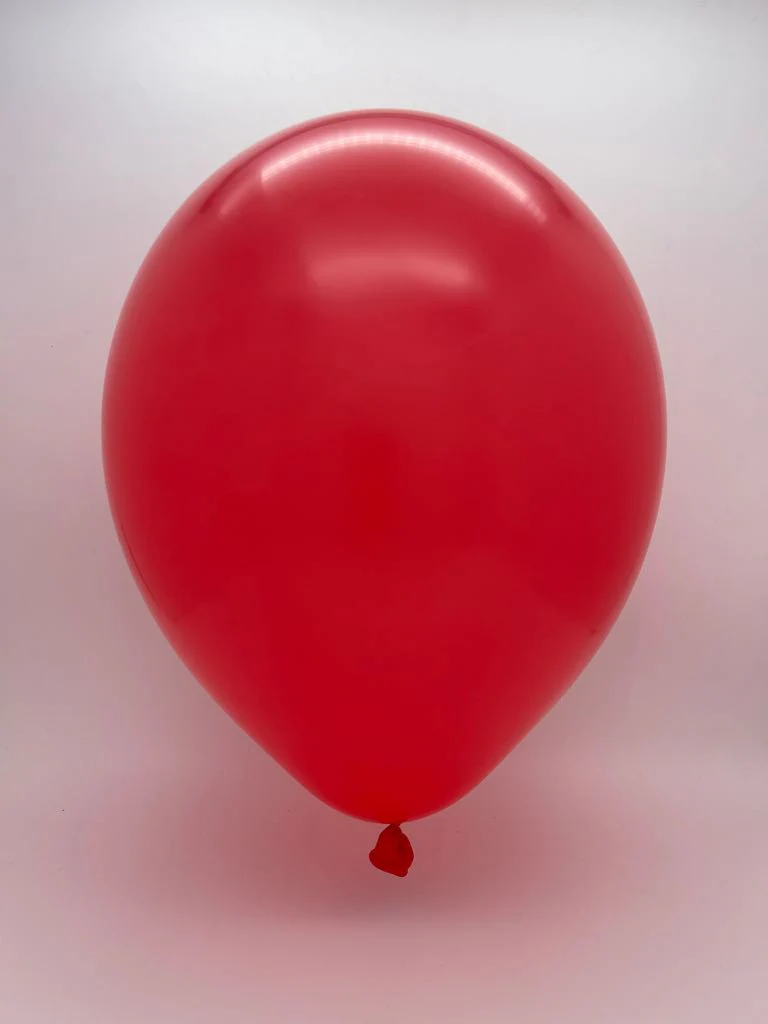 7" Standard Red Decomex Heart Shaped Latex Balloons (100 Per Bag) - Image 2