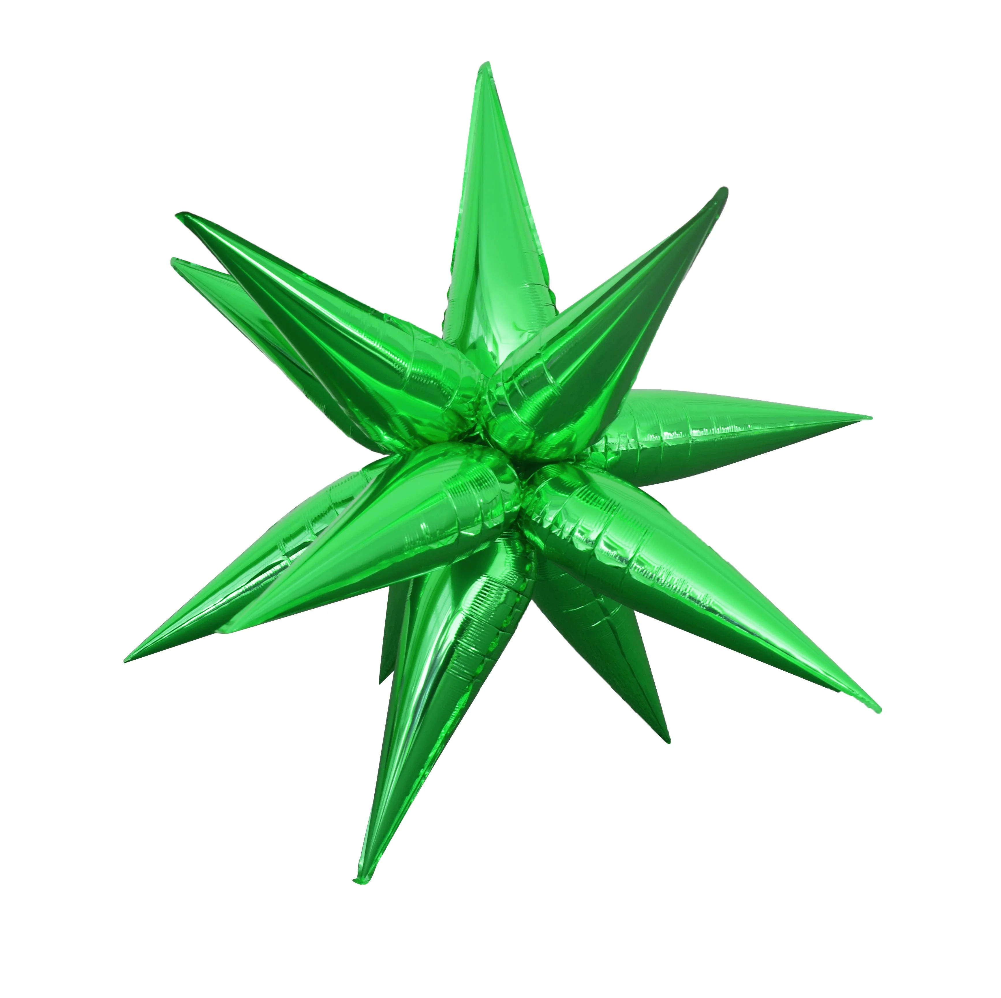 27.5" Airfill Decor Only Colour Wheel Brand Foil Starburst (12 Piece Kit) Balloon Green