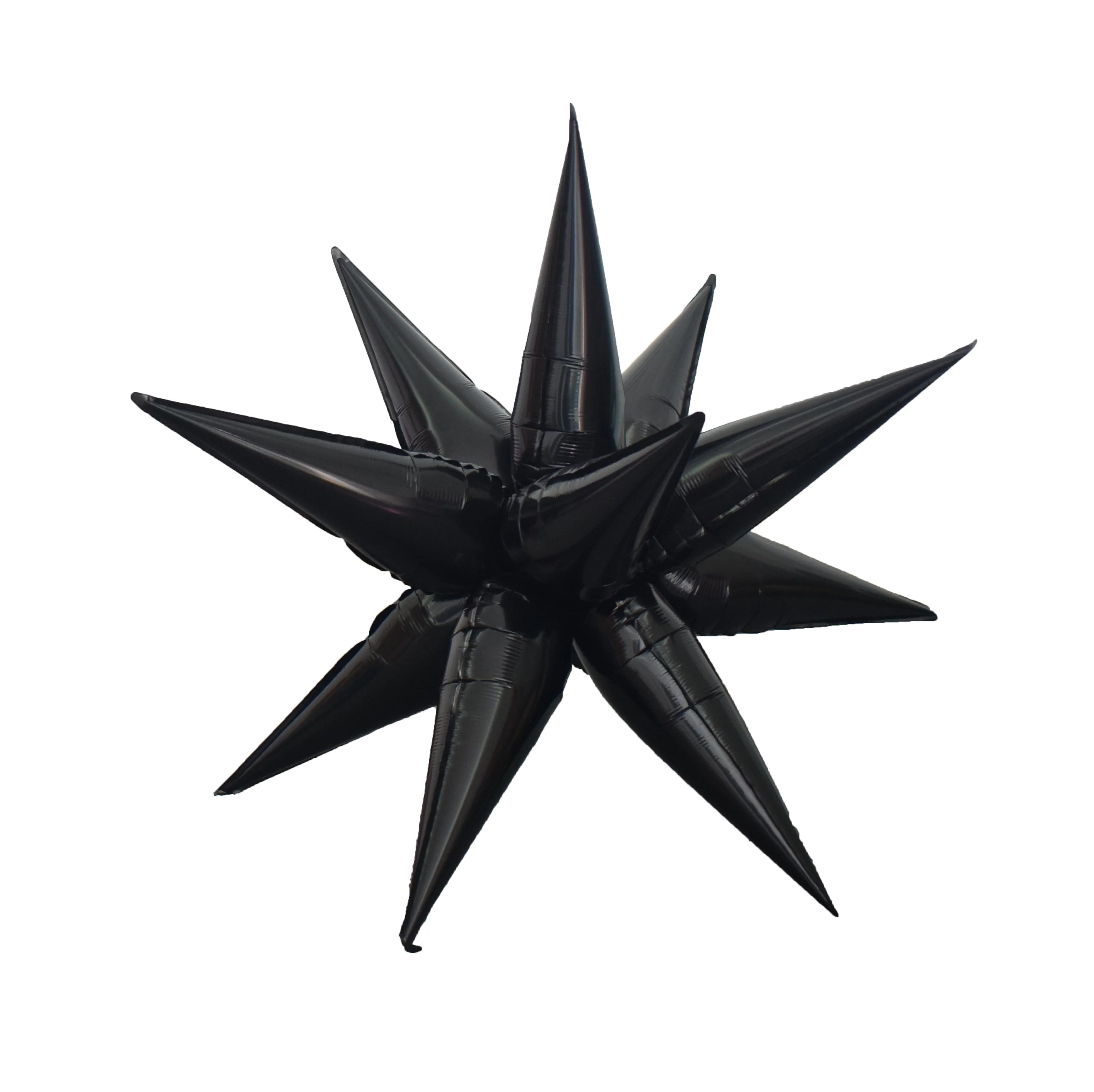 40" Colour Wheel Brand Foil Starbust Balloon Black