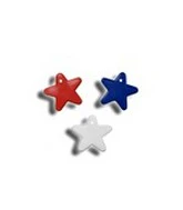 8-10 Gram Red/White/Blue Stars Balloon Weights (100 Pack)