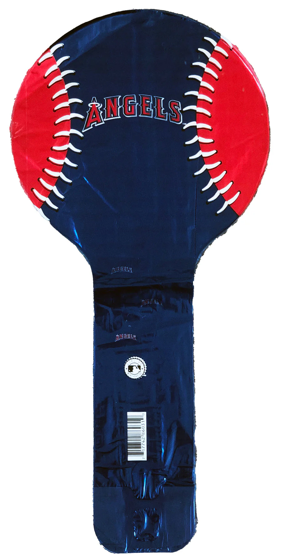 8" Airfill Only Angels Baseball Shape Hammer Foil Balloon (Sticks Sold Separately)
