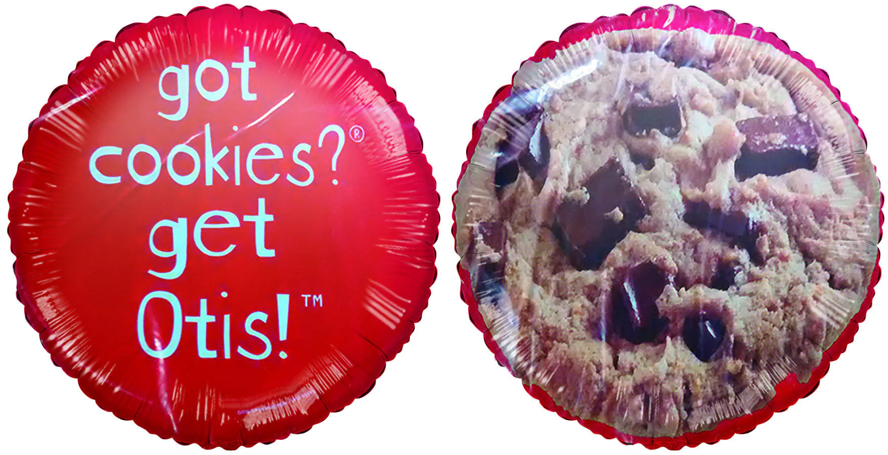 9" Airfill Only (Sticks Sold Separately) Balloon Got Cookies? Get Otis! Red