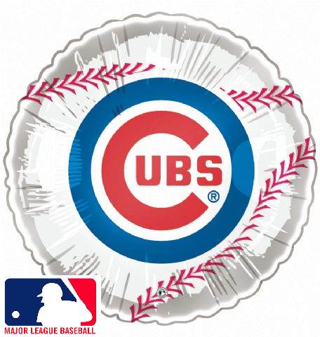 9" Airfill Only (Sticks Sold Separately) Baseball Chicago Cubs Balloon