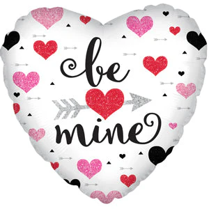 9" Airfill Only (Sticks Sold Separately) Be Mine Foil Balloon
