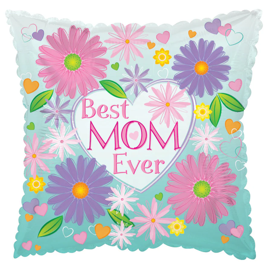9" Airfill Only (Sticks Sold Separately) Best Mom Ever Balloon