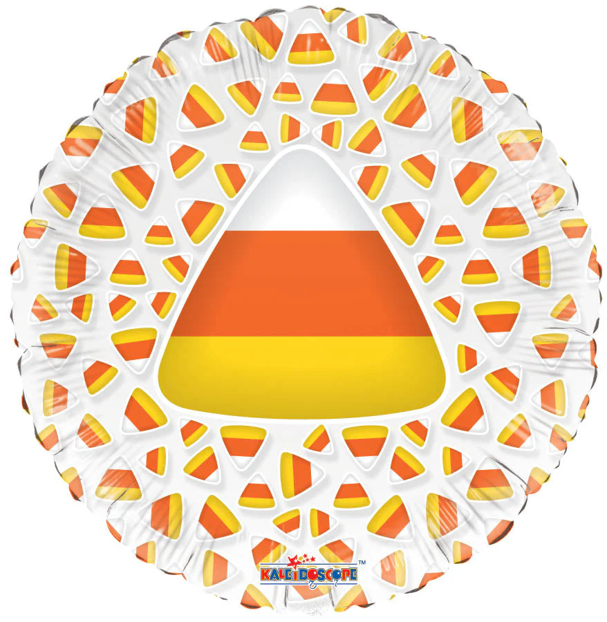 9" Airfill Only (Sticks Sold Separately) Candy Corn Clear View Balloon