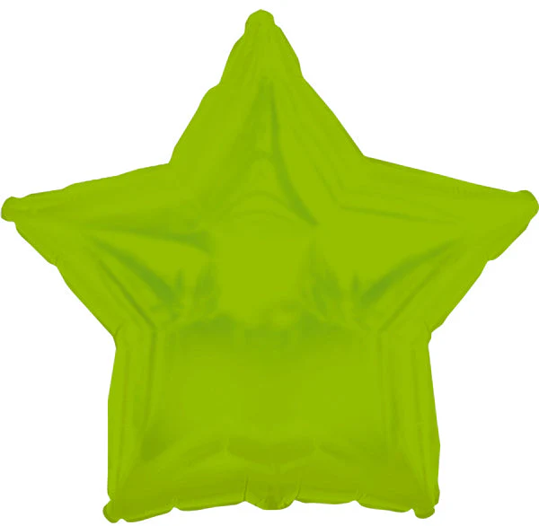 9" Airfill Only (Sticks Sold Separately) CTI Lime Green Star Balloon