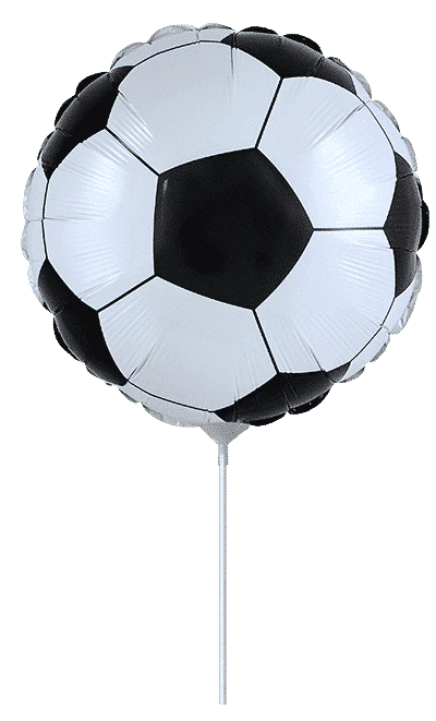 9" Airfill Only (Sticks Sold Separately) Football / Soccerball Foil Balloon