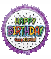 9" Airfill Only (Sticks Sold Separately) Happy Birthday Keep it Wild Balloon