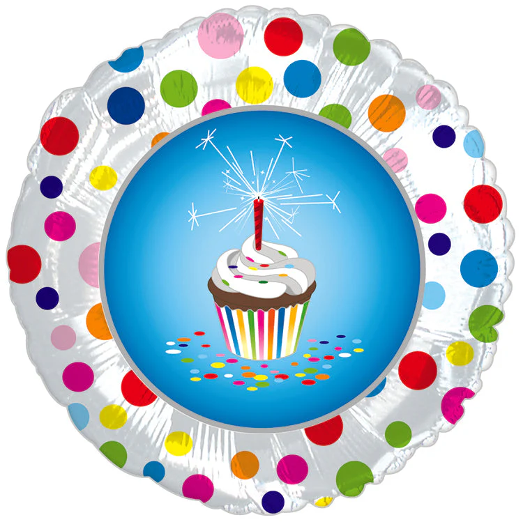 9" Airfill Only (Sticks Sold Separately) Happy Birthday Treat Balloon - Image 3