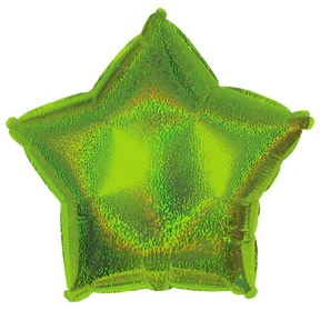 9" Airfill Only (Sticks Sold Separately) Lime Green Dazzleloon Star Balloon