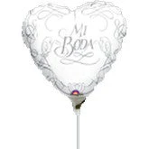 9" Airfill Only (Sticks Sold Separately) Mi Boda Balloon (Spanish)