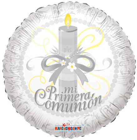 9" Airfill Only (Sticks Sold Separately) Mi Primera Comunion Balloon (Spanish)