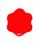 9" Airfill Only (Sticks Sold Separately) Red Flower Shape Balloon