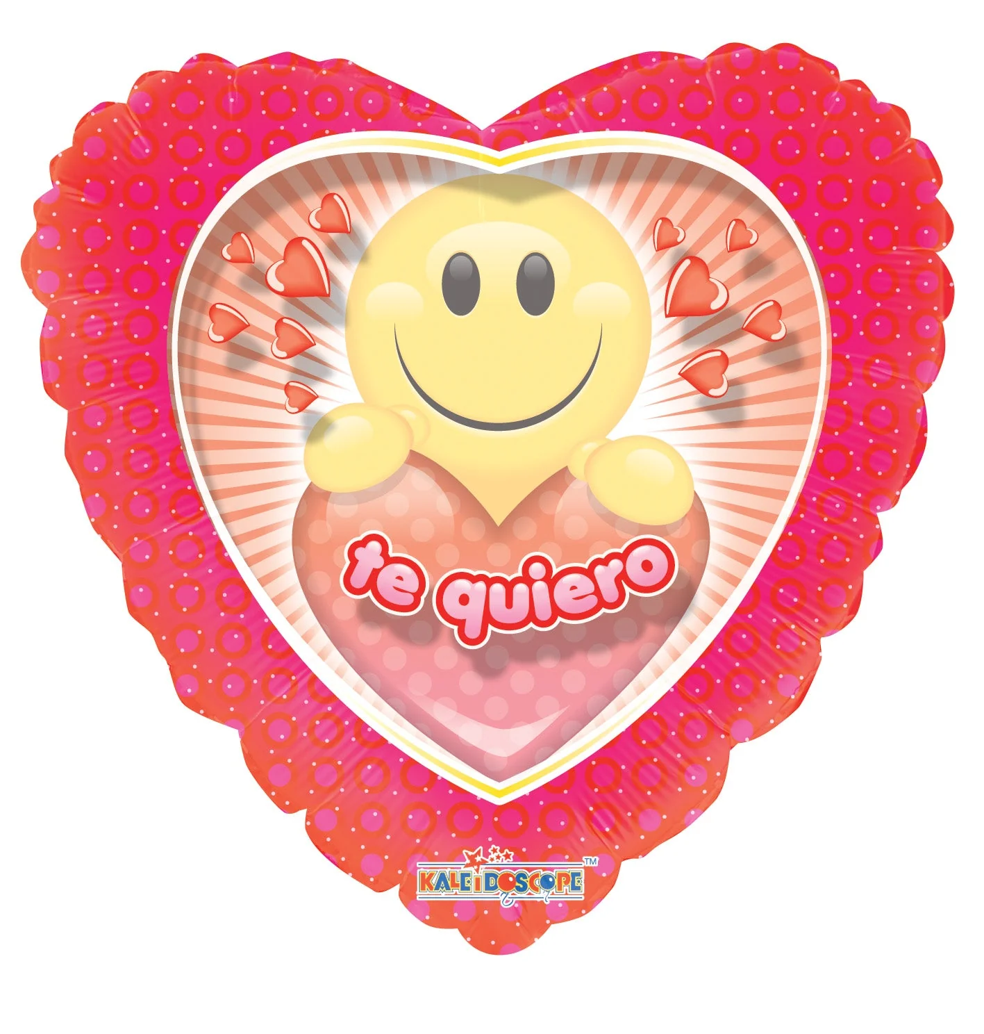 9" Airfill Only (Sticks Sold Separately) Te Quiero Smiley Balloon (Spanish)