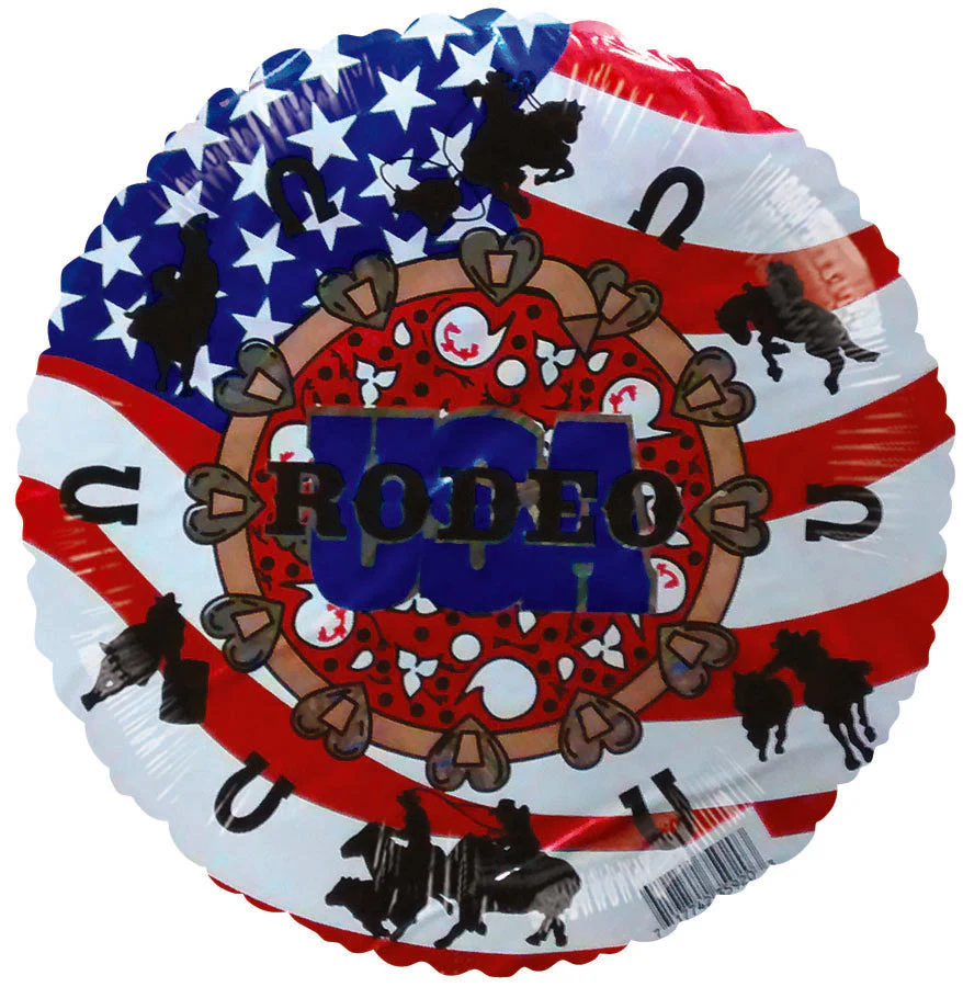 9" Airfill Only (Sticks Sold Separately) US Flag Rodeos Balloon