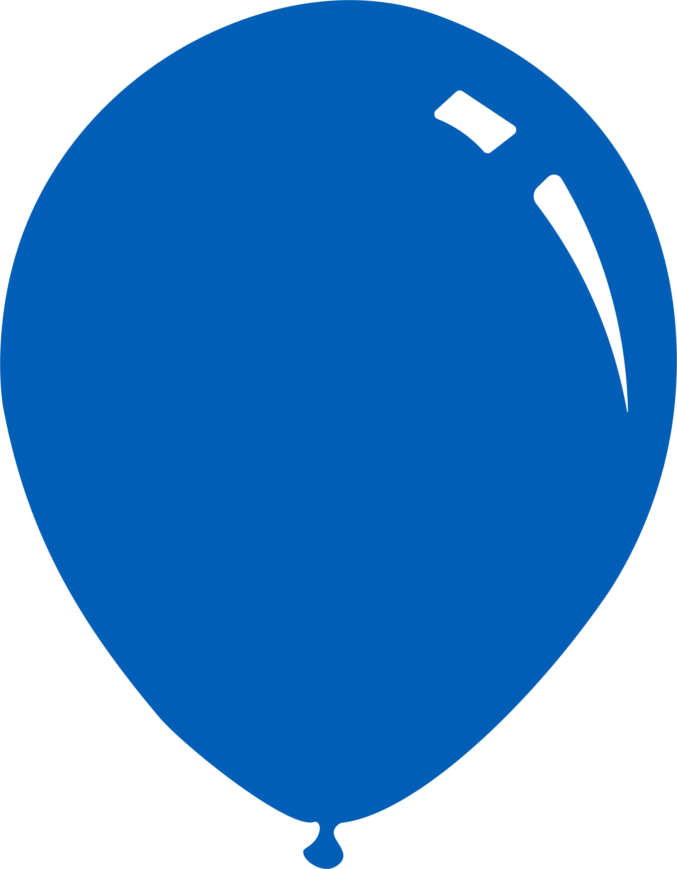 9" Deco Royal Blue Decomex Latex Balloons (100 Per Bag)