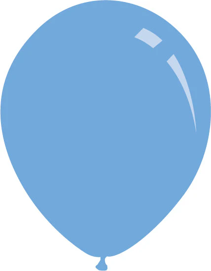 9" Metallic Azure Decomex Latex Balloons (100 Per Bag)