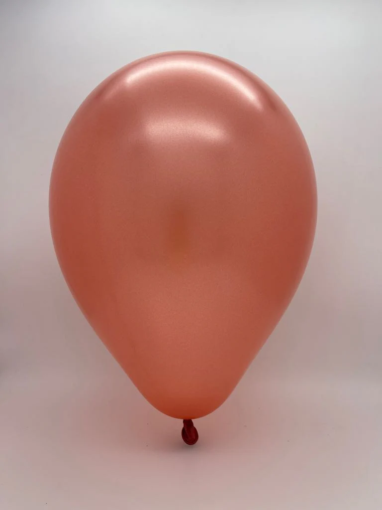 9" Metallic Copper Decomex Latex Balloons (100 Per Bag) - Image 2