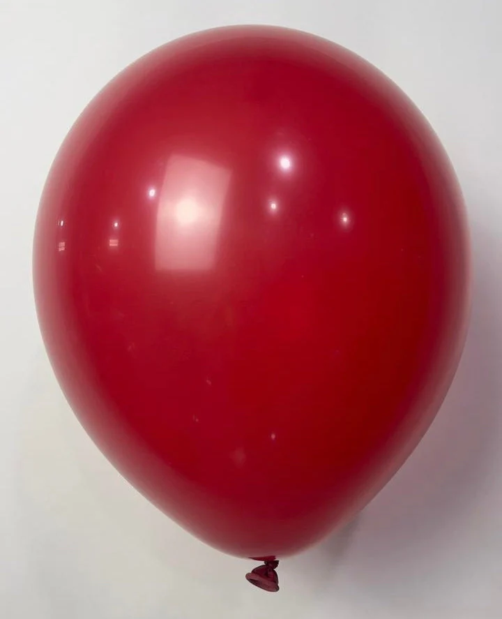9" Standard Dynasty Red Decomex Latex Balloons (100 Per Bag) - Image 2