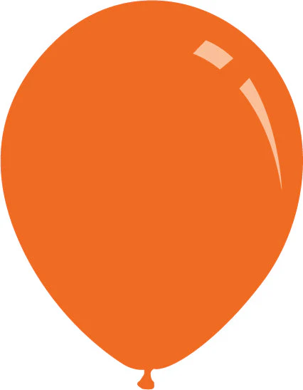 9" Standard Orange Decomex Latex Balloons (100 Per Bag)