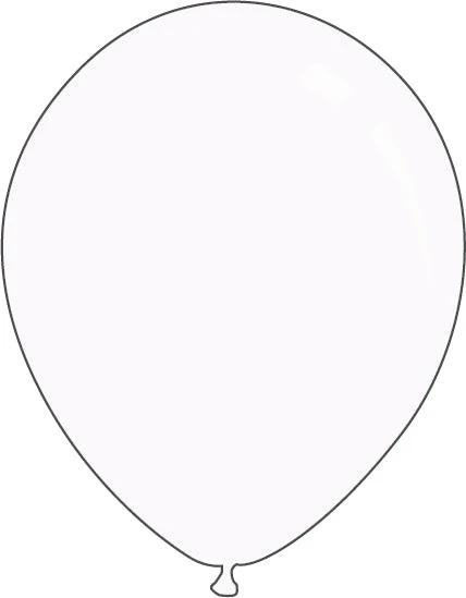 9" Standard White Decomex Latex Balloons (100 Per Bag)