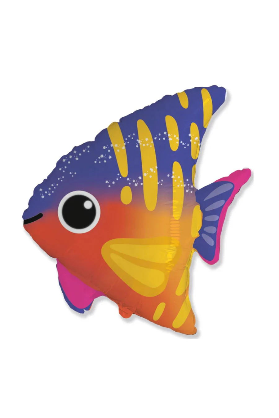 9" Airfill Only (Sticks Sold Separately) Happy Fish Mini Foil Balloon