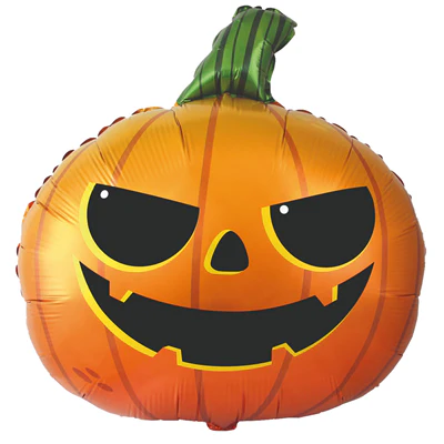 9" Airfill Only (Sticks Sold Separately) Pumpkin Mini Foil Balloon