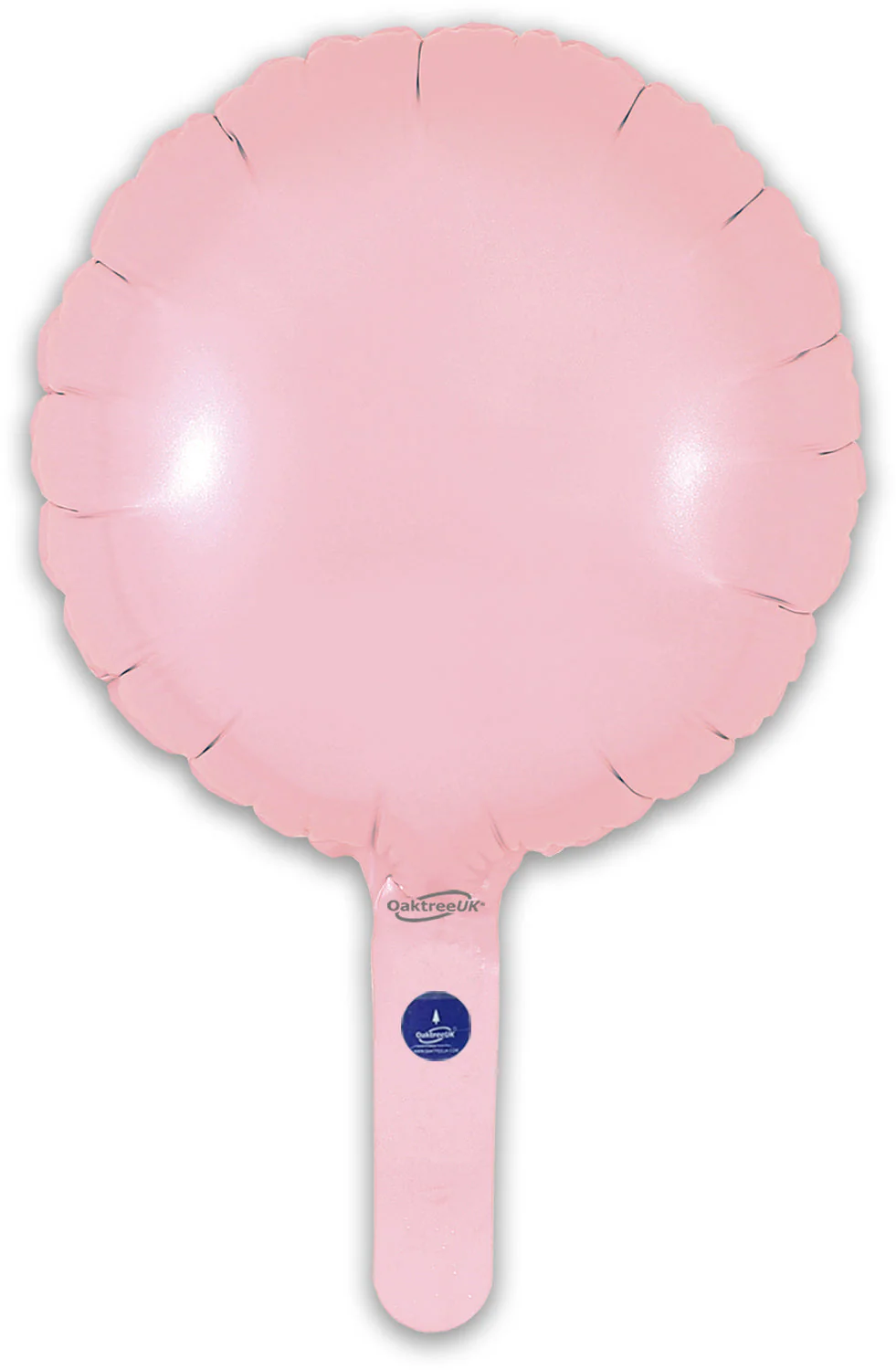 9" Airfill Only (With Self Sealing Valve) Matte Pink Round (5 Per Pack) Oaktree Brand Foil Balloon - Image 3