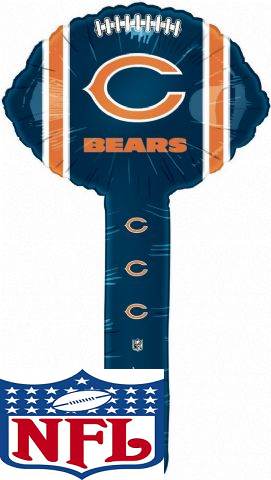 Air Filled NFL Football Hammer Balloon Chicago Bears