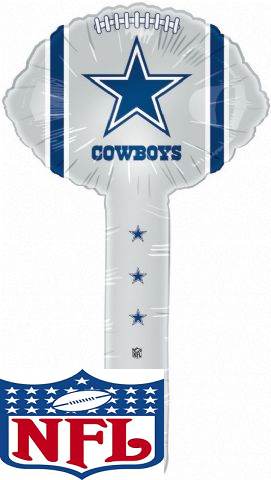 Air Filled NFL Football Hammer Balloon Dallas Cowboys